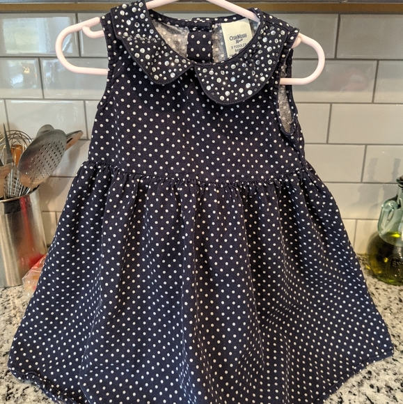 OshKosh B'gosh Other - Osh kosh Navy polka dot dress 3t